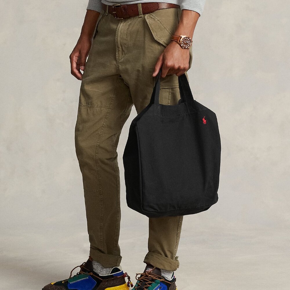 NWT POLO RALPH LAUREN canvas-shopper-tote - Picture 5 of 5